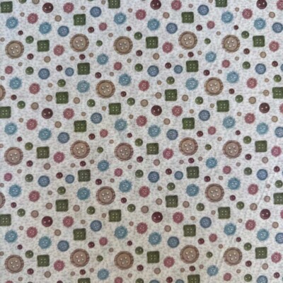 Patchwork fabric - Buttons