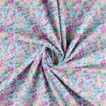 Patchwork stof med små pastel blomster