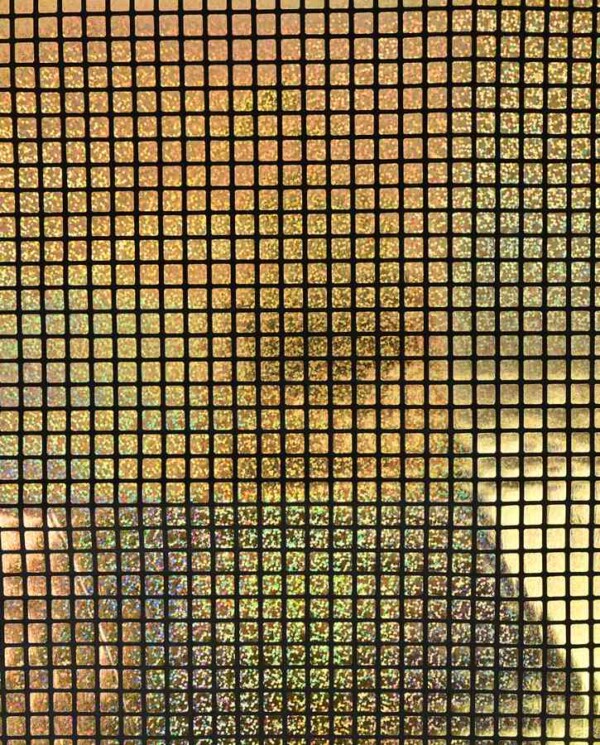 gold Foil with squares - Gold