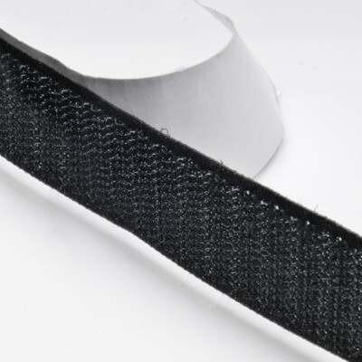 Velcro med lim (HAN) - Sort