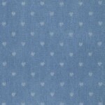 Denim Jacquard with hearts - light