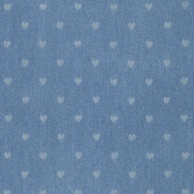 Denim Jacquard with hearts - light