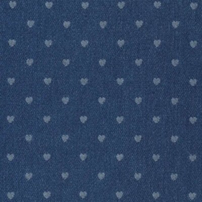 Denim Jacquard med hjerter - mørk