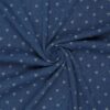 Jacquard denim engros med hjerter i mørk blå