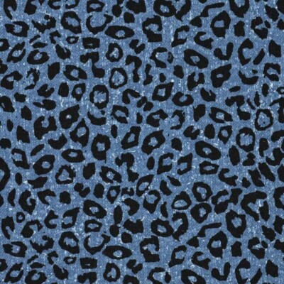 Denim Jacquard leopard - lys - Billede 3