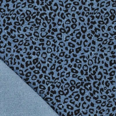 Denim Jacquard leopard - lys - Billede 2