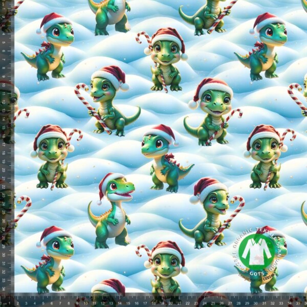 CUTE DINO V2 (fixed)_with_rulers Jersey print with cute Christmas dinos - 2
