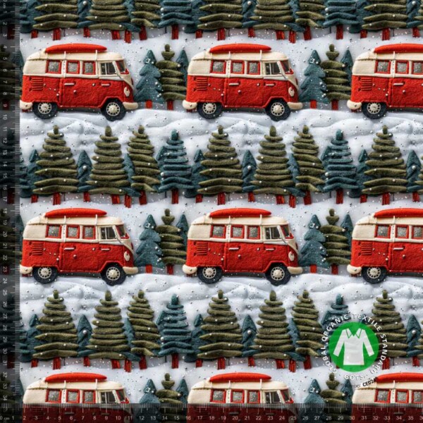 Embroidery vans_with_rulers Jersey print med broderede jule vans