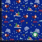 French Terry med flying Santa -kongeblå