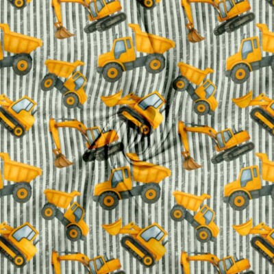 Jersey print med søde arbejdsmaskiner - striber - Image 4