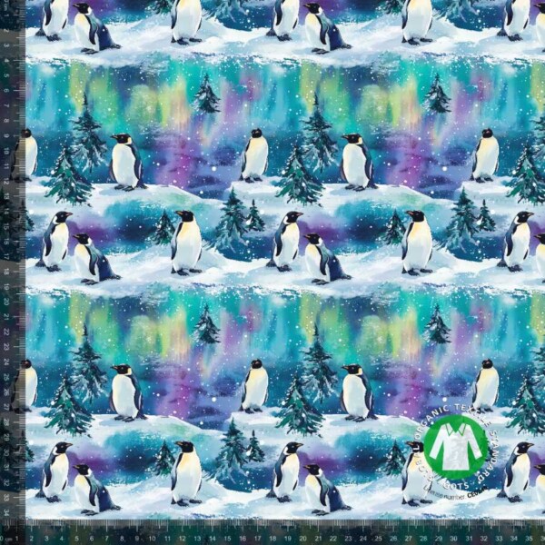 penguins aurora_with_rulers Jersey print med nordpolens pingviner