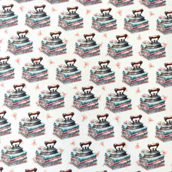 MARKET 125-7 (CAN) Canvas med print - Strygejern og roser