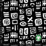 Jersey print - Abstrakt alfabet