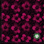 Jersey Print - Vaaleanpunainen hibiskus