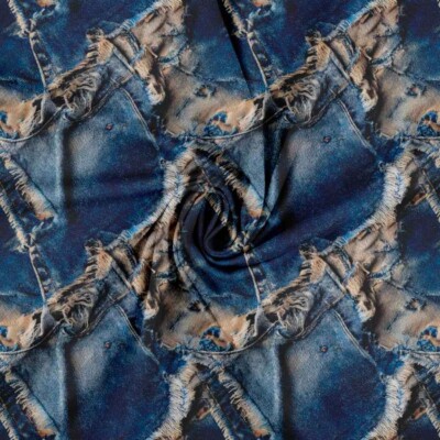 Jersey print with jeans - 3