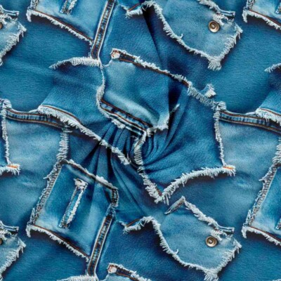 Jersey print with jeans - 2