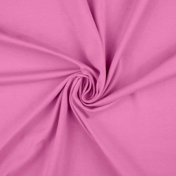 Bomulds jersey bubblegum pink 220 g/m² single jersey strikket Oekotex