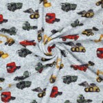 Kraftig jogging med gravemaskiner