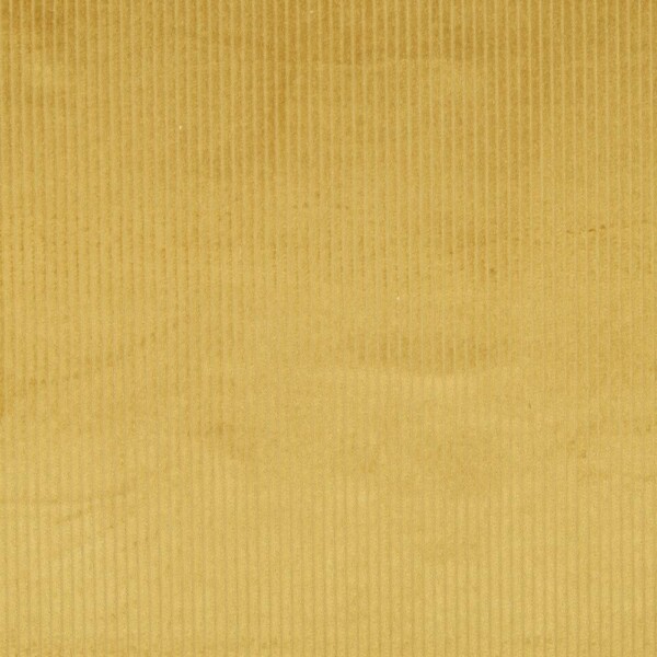 Bredriflet fløjl i curry farve, 280 g/m² og 142 cm bred