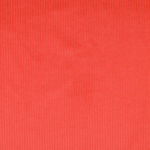Bredriflet fløjl Orange 100% bomuld 280 g/m², 142 cm
