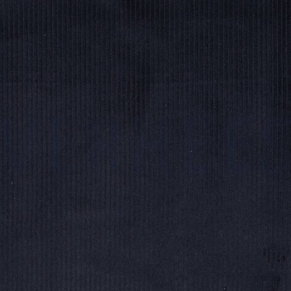 Bredriflet fløjl i navy bomuld, 280 g/m², 142 cm bred