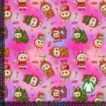 Jersey print med jule Labubu - 2