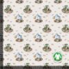 Printed jersey with cute machines in beige, digital print jersey 220 g/m²