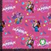 Painettu jersey K-POP pink, digiprintti puuvilla/lycra