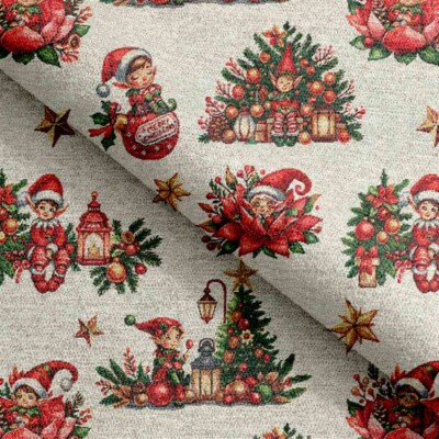 Gobelin med nisser og alfer