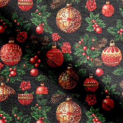 Joulukoristeita sisältävä kuvakudos