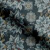 Gobelin med blå julestjerner variant 2, jacquardvævet 140 cm bred