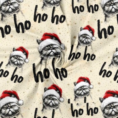 Jersey print with grumpy Christmas cats - Image 2