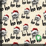 Jersey print with beneficial Christmas cats