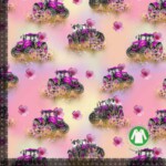 Jersey printti traktoreilla - vaaleanpunainen