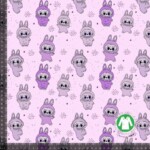 Jerseypainatus Labubu 2:lla - violetti