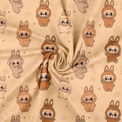 Jersey printti Labubu 2 - ruskea - Image 3