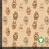 Jersey-painatus Labubu 2, ruskea, digiprintti, 220 g/m²