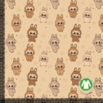 Jersey printti Labubu 2 - ruskea