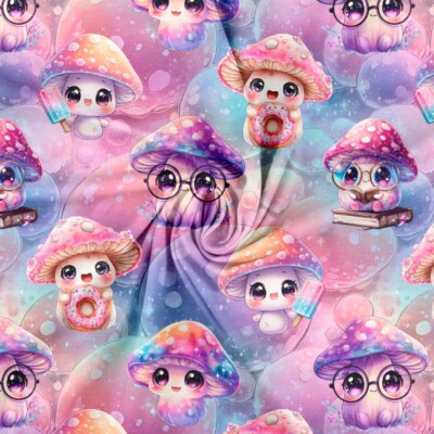 Jersey print med magiske svampe 2 - Billede 2