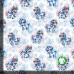 Jersey print med søde rock enhjørninger 1