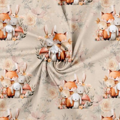 Jersey print med skovens søde dyr - Billede 2