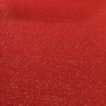 Rib med glimmer Rød/sølv i 95% bomuld og 5% lycra, 230 g/m²