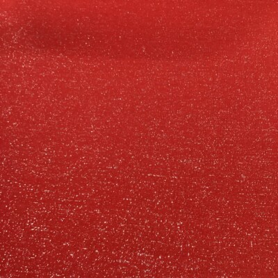 rib med glimmer Rød/sølv