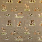 Jersey print med skovens søde dyr digitalprint jersey 200 g/m² Oekotex