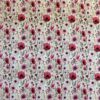 Jerseyprintti kauniit kukat vaalea pinkki, 95% puuvilla ja 5% lycra