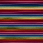 Jersey Print - Sort og multi striber