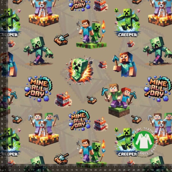 Jersey print med gamer pixel - sand