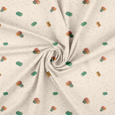 Jersey print med søde minimalistiske klodser - Billede 3