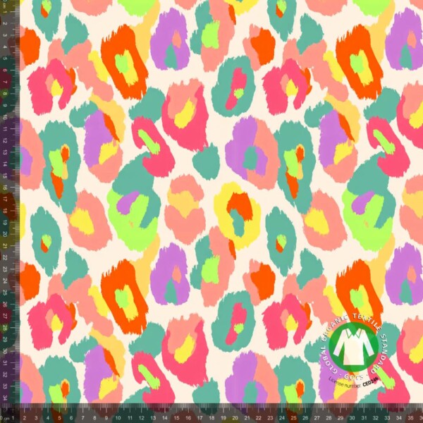 Jersey print med neon jaguar