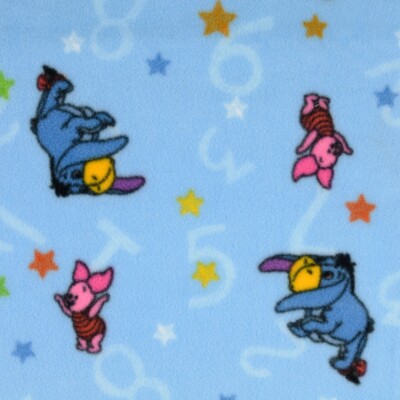 Fleece med Peter plys - blå